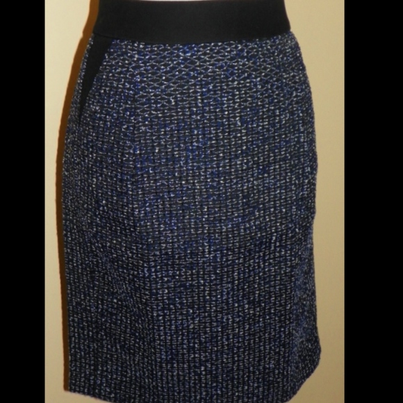 NWT J. Crew sz 10 Midnight tweed pencil skirt $128 - Picture 2 of 4